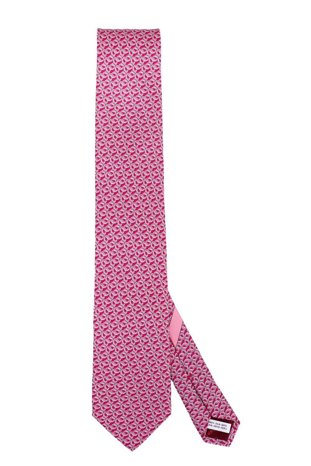shop SALVATORE FERRAGAMO  Cravatta: Salvatore Ferragamo cravatta in seta stampa "Prisco".
Cravatta in pura seta decorata con stampa gancini.
Composizione: 100% Seta.
Fabbricata in Italia.. PRISCO 350727-754910 number 2052241